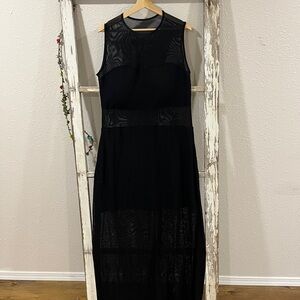 Klassy Network Elegant Black Maxi Dress